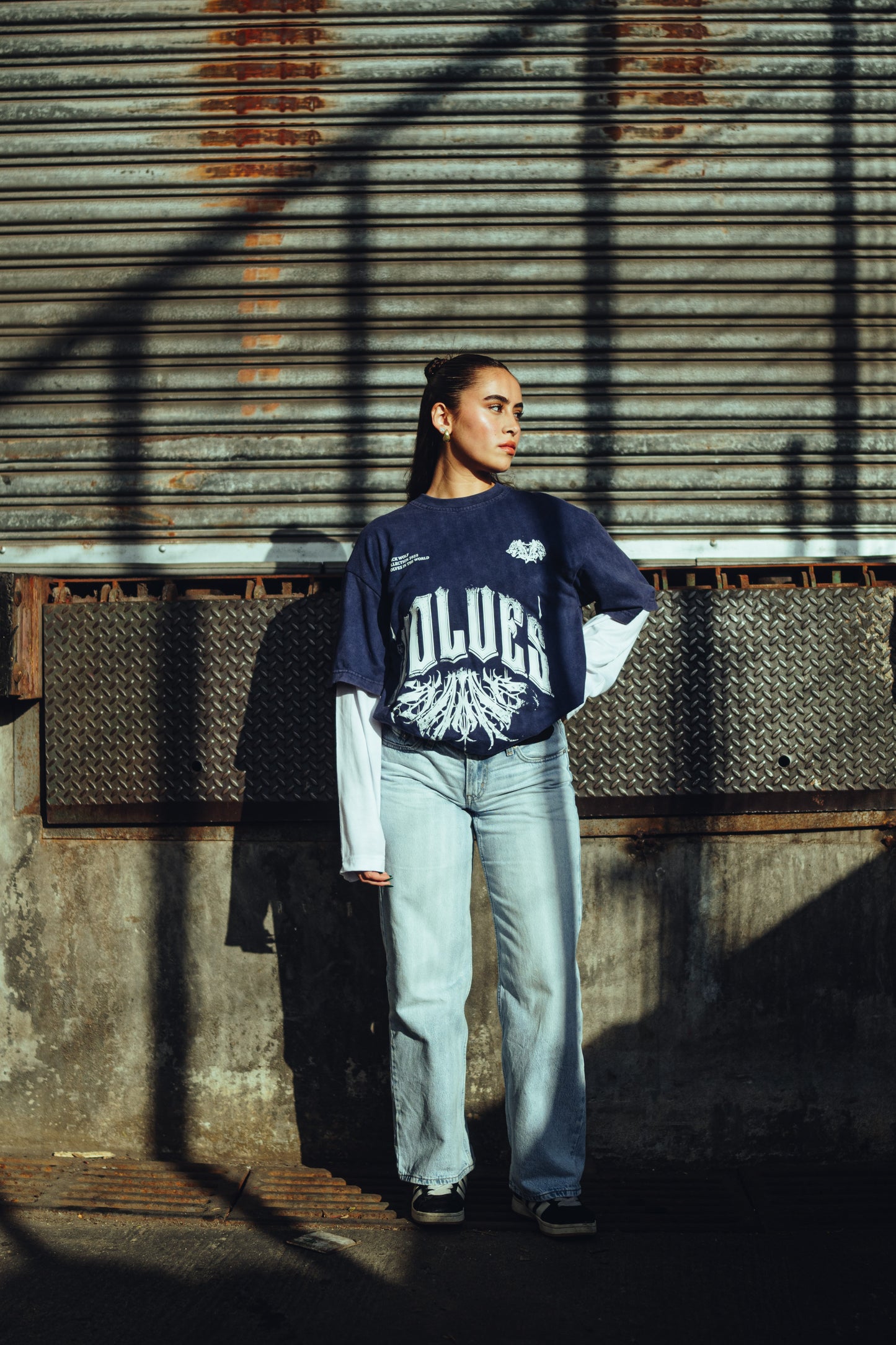 Camiseta Oversized Savage Blue Colección "Hermandad"