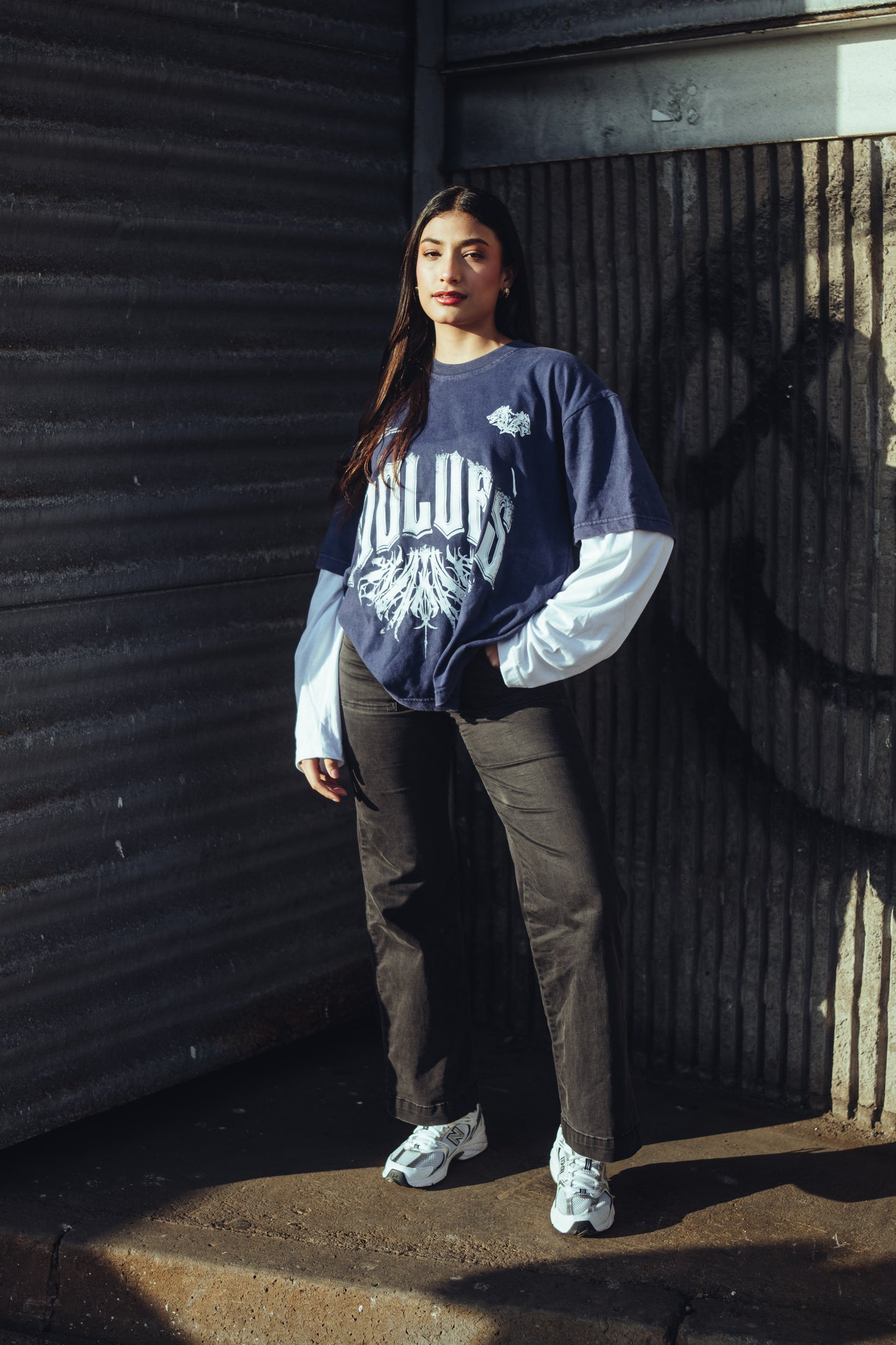 Camiseta Oversized Savage Blue Colección "Hermandad"