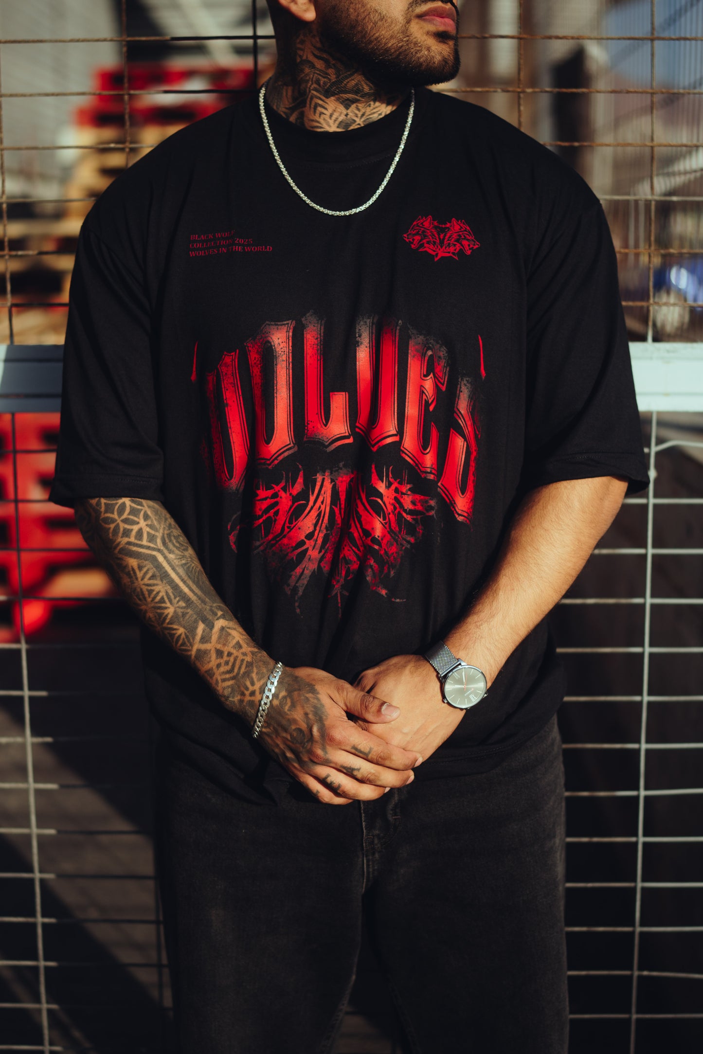 Camiseta Oversized Fury Red Colección "Hermandad"