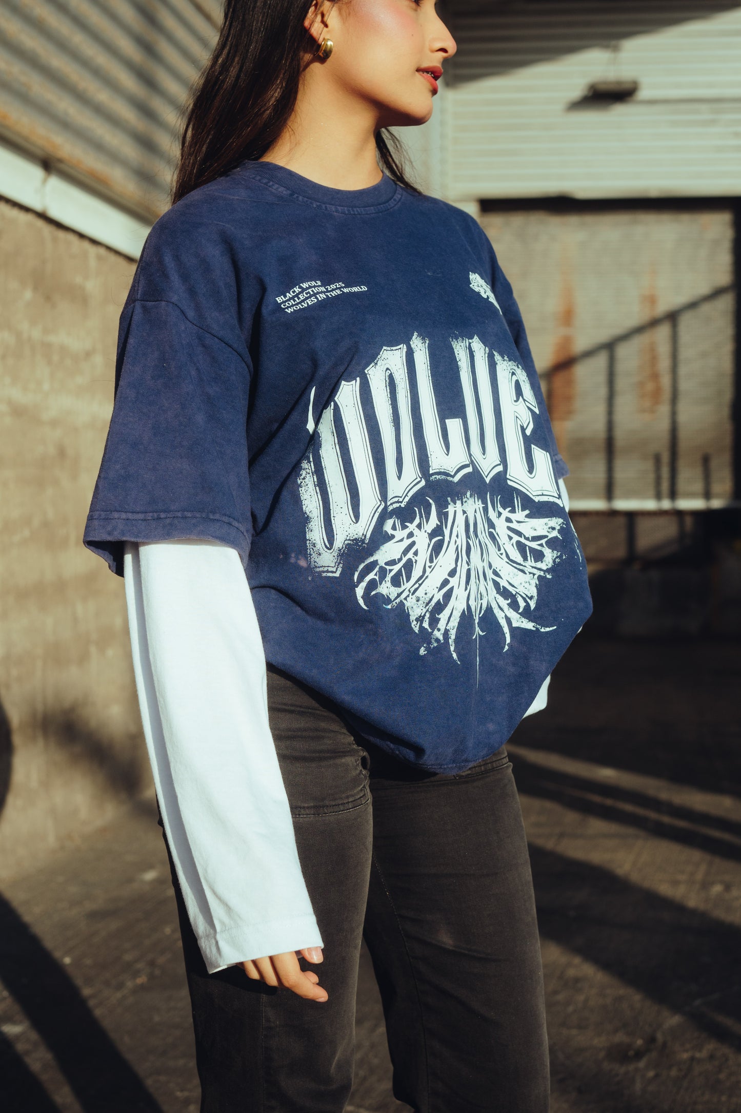 Camiseta Oversized Savage Blue Colección "Hermandad"