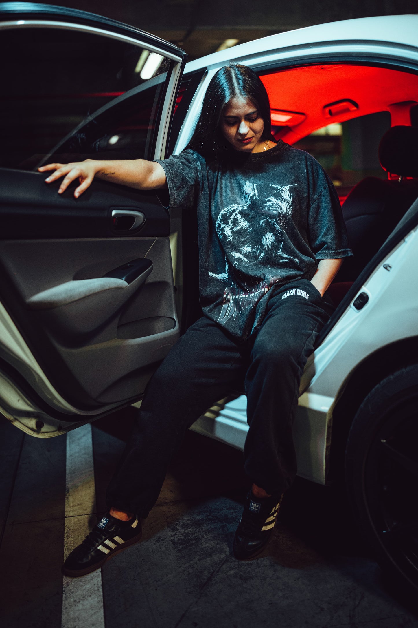 Camiseta Desgastada Blackwolf 2025