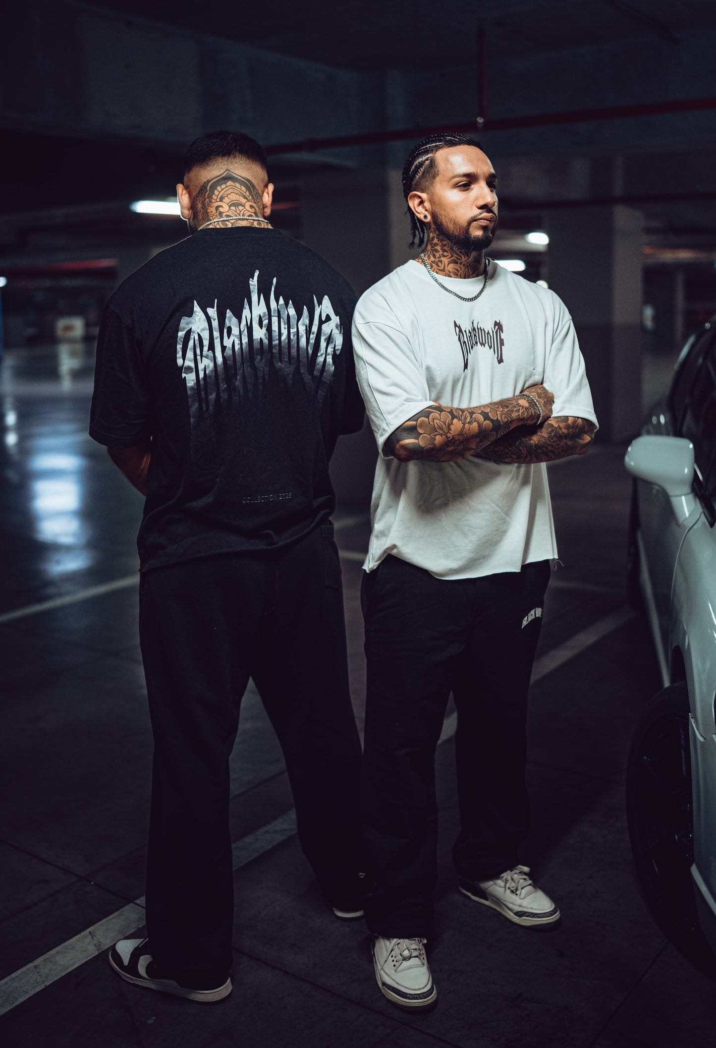Camiseta Blanca Oversize Blackwolf 2025