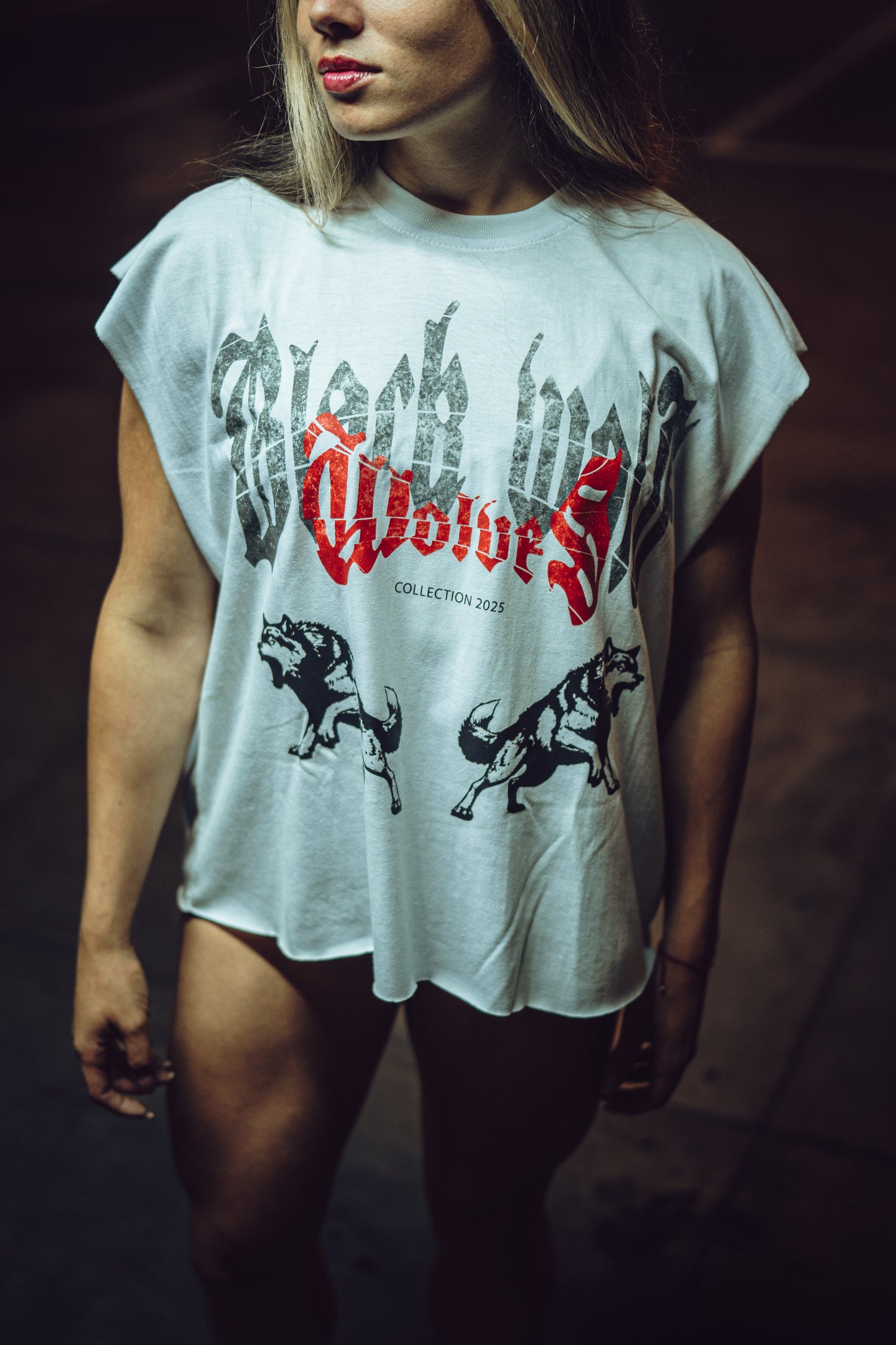 Camiseta Boxyfit Blanca Blackwolf 2025