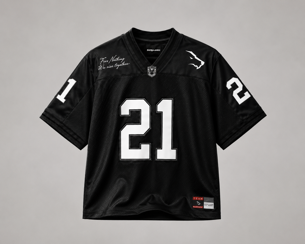 Camiseta Varsity 21 Black Wolf - vista frontal