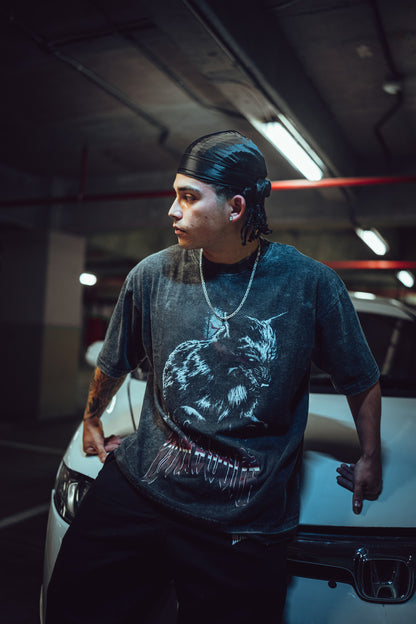 Camiseta Desgastada Blackwolf 2025
