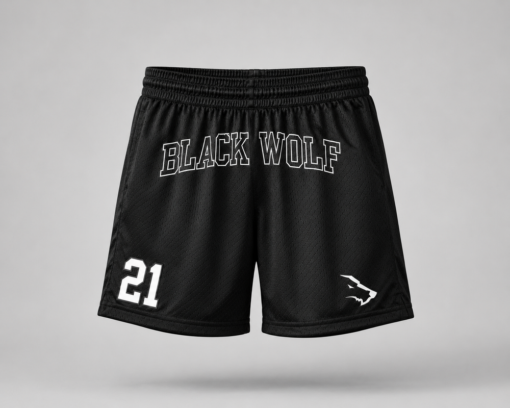 Short Varsity 21 Black Wolf - vista frontal
