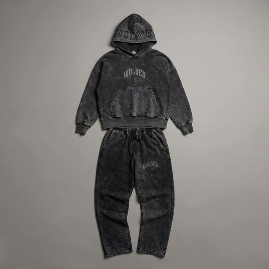 Set Completo Wolves Vintage – Hoodie + Buzo